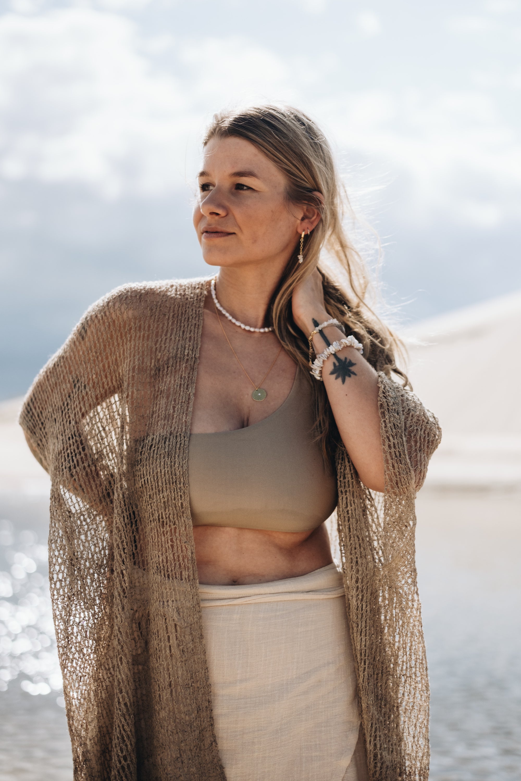 Creolen Ohrringe MOONLIGHT mit Mondsteinen