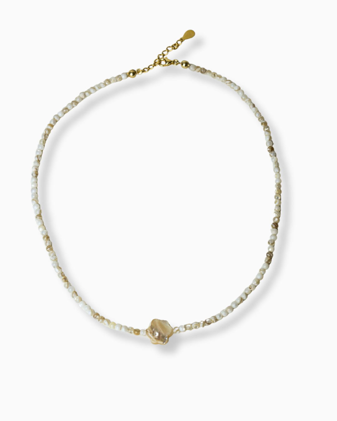 Freisteller Perlenkette BLOOMING SEA gold