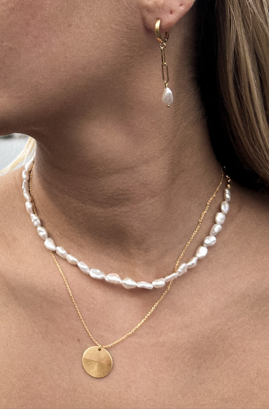 Kette mit Medaillonanhänger HORIZON - MoonGypsea
