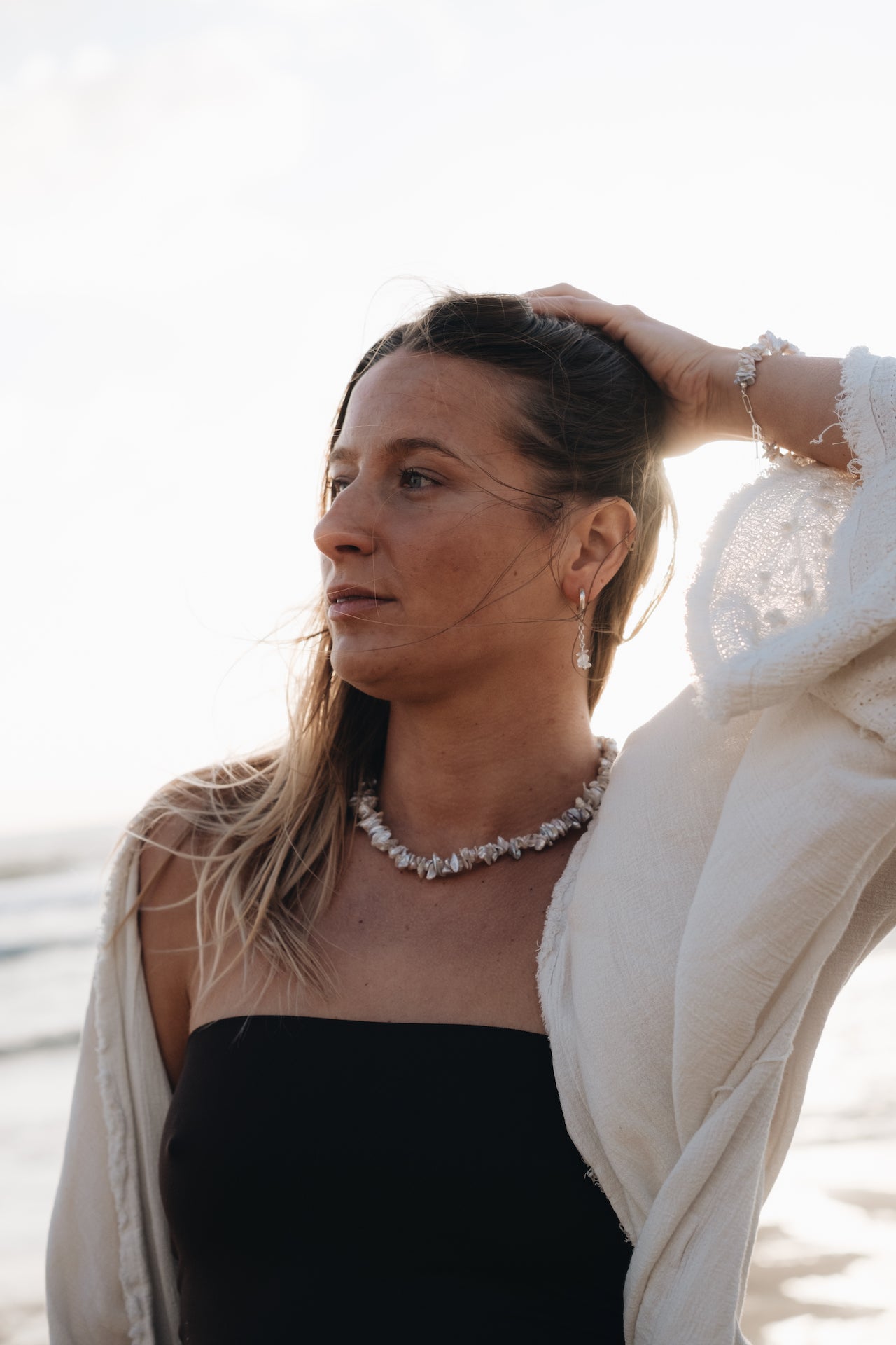 Perlenkette HAWAIIANDREAM getragen von Model