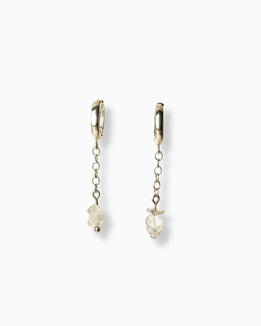 Creolen Ohrringe MOONLIGHT mit Mondsteinen