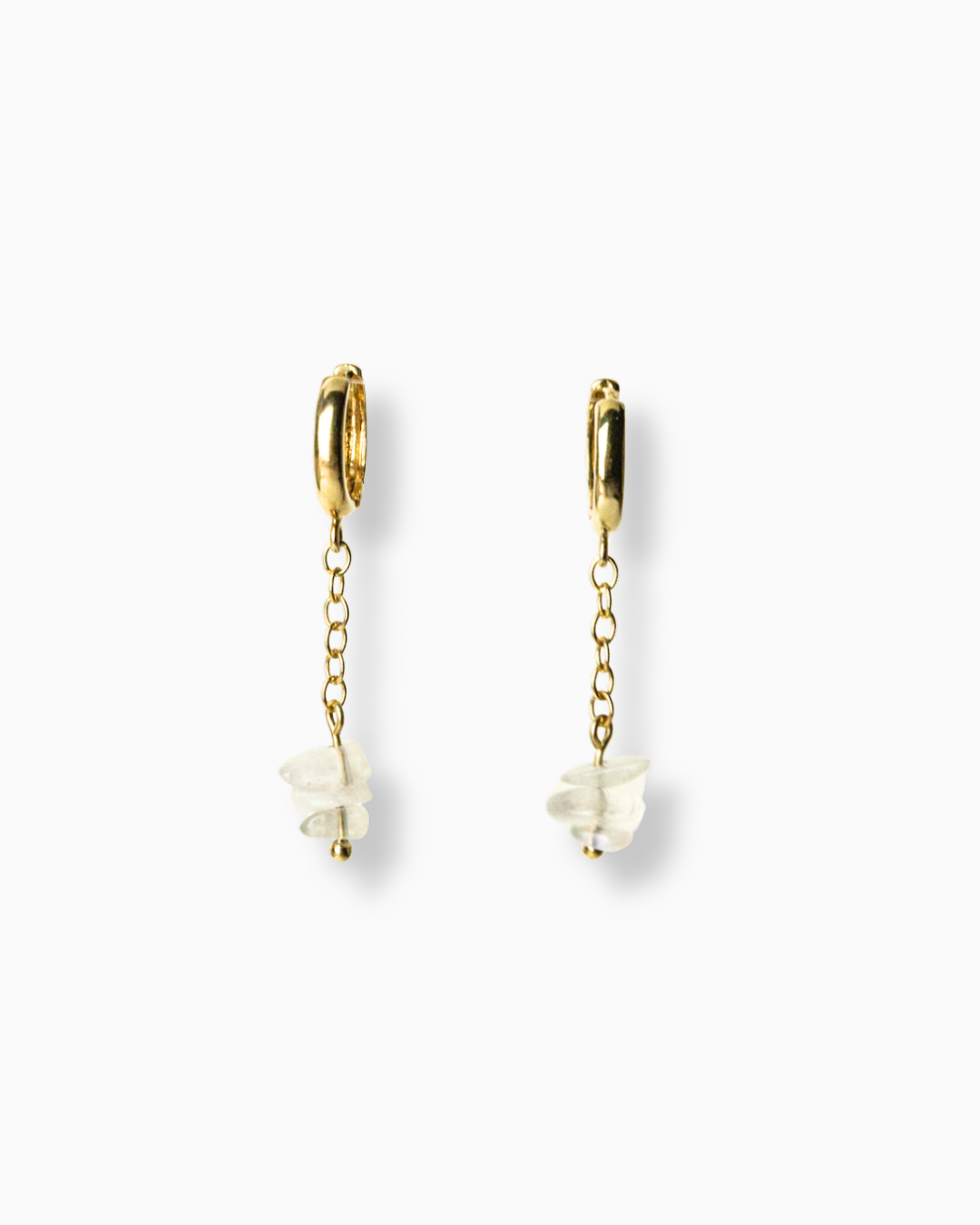 Creolen Ohrringe MOONLIGHT mit Mondsteinen