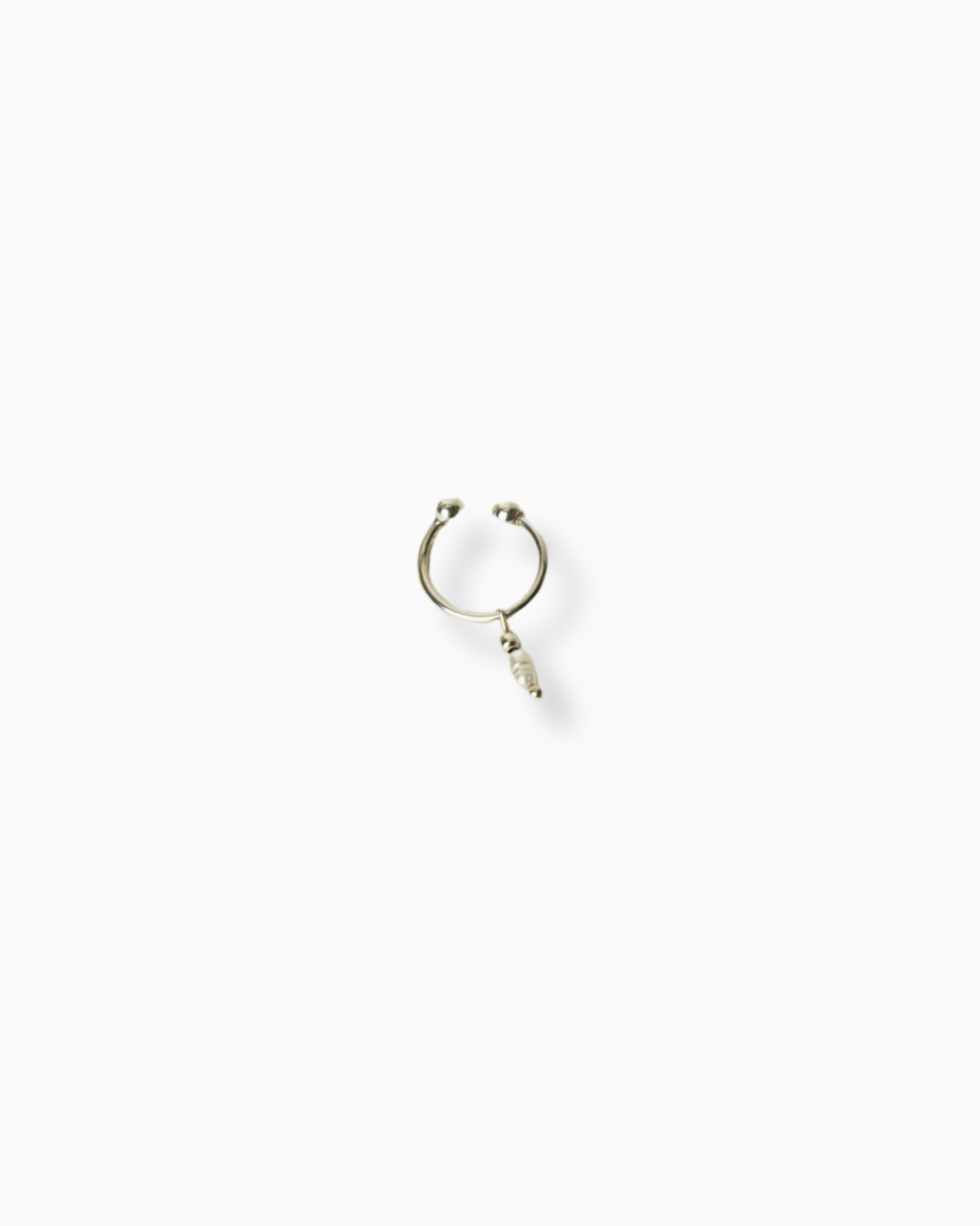 Freisteller Earcuff BASIC SEA mit Süßwasserperle in Silber